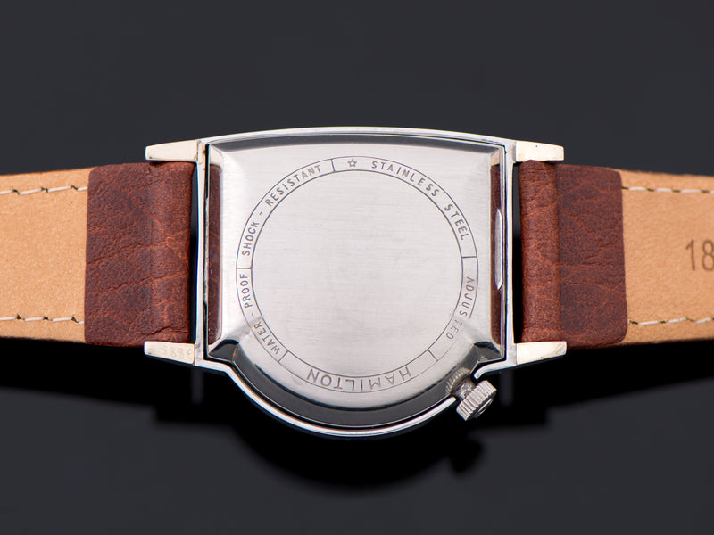 Hamilton Electric Regulus Stainless Steel Asymmetric Watch Case Back