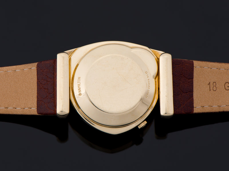 Hamilton Electric Savitar 14K Yellow Gold Watch Case Back