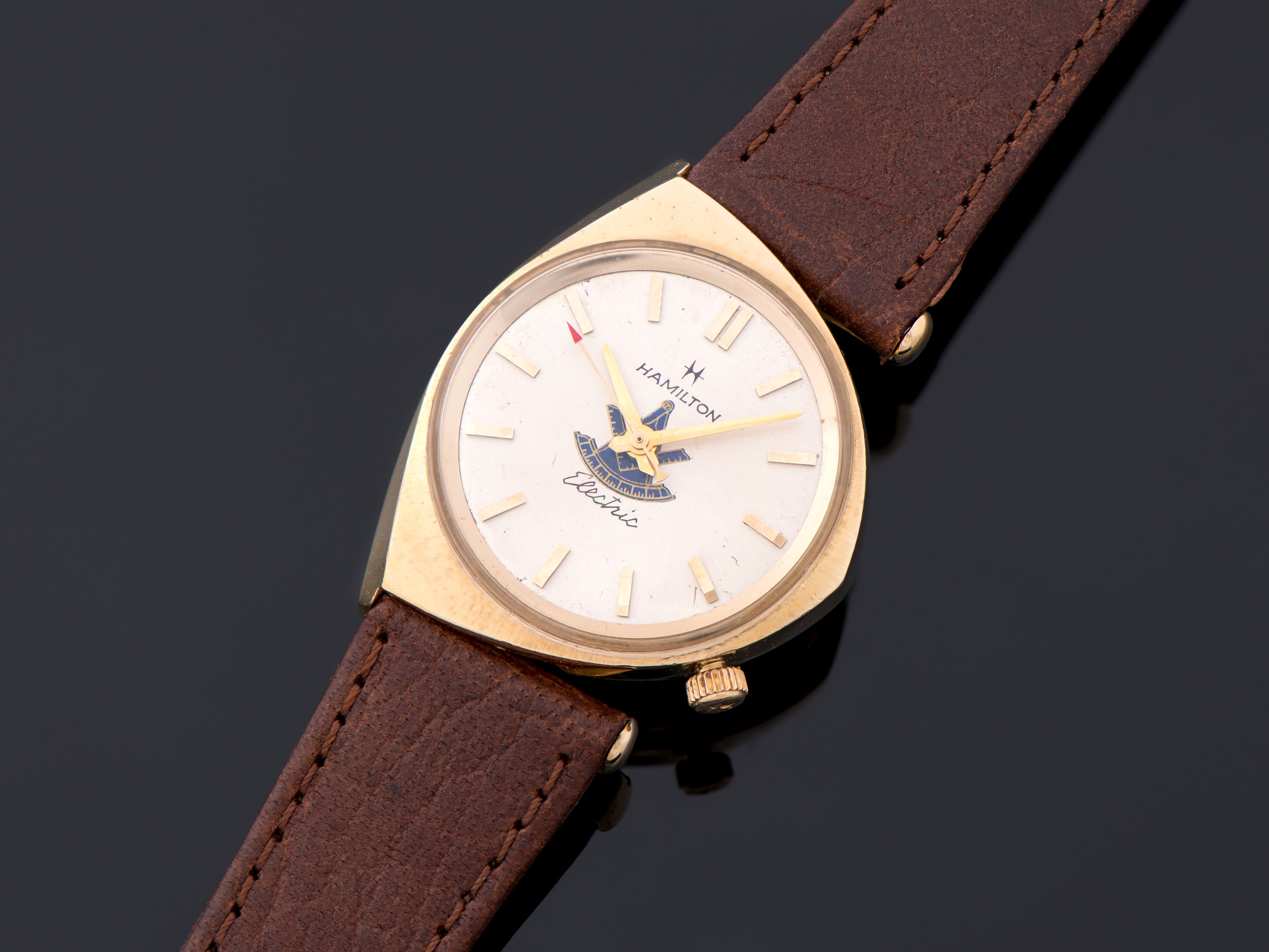 user_9b90b93a 【新品 未使用】HAMILTON Hamilton Masterpiece City Utilities Gold Plated Men's Watch