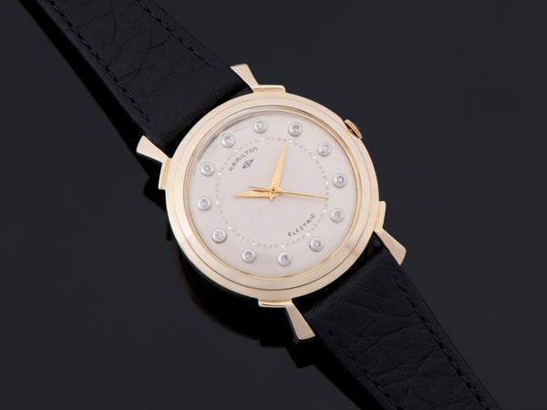 Hamilton Electric Van Horn 14K Diamond Dial Watch