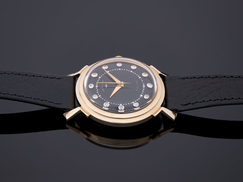 Hamilton Electric Van Horn 14K Diamond Dial Watch