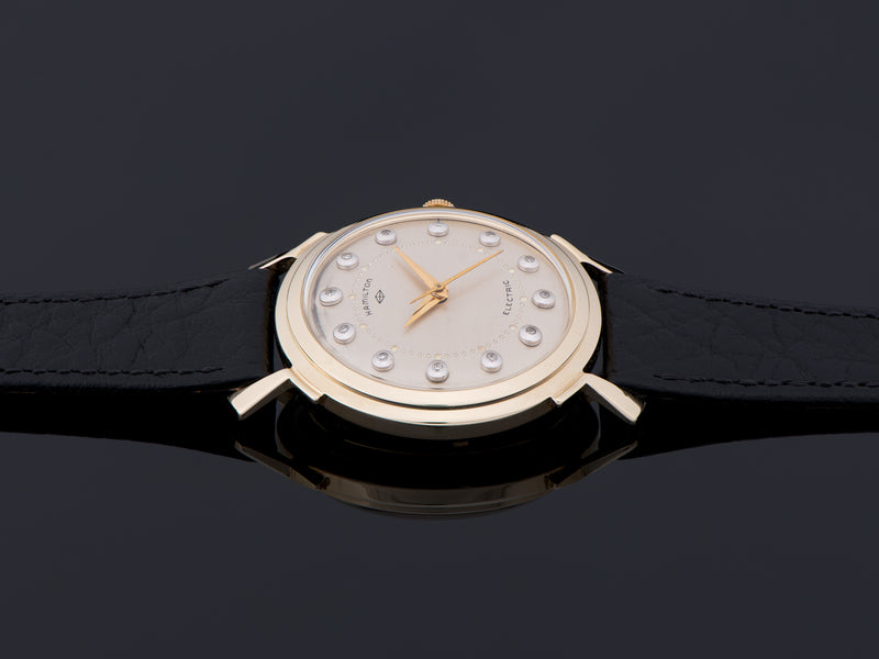 Hamilton Electric Van Horn 14K Diamond Dial Watch