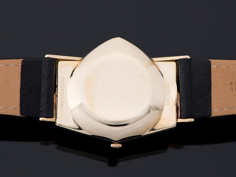 Hamilton Electric Ventura 14K Gold Watch Case Back