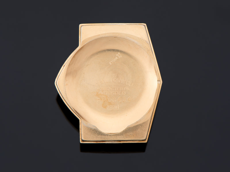 Hamilton Electric Ventura 14K Gold Inner Watch Case Back