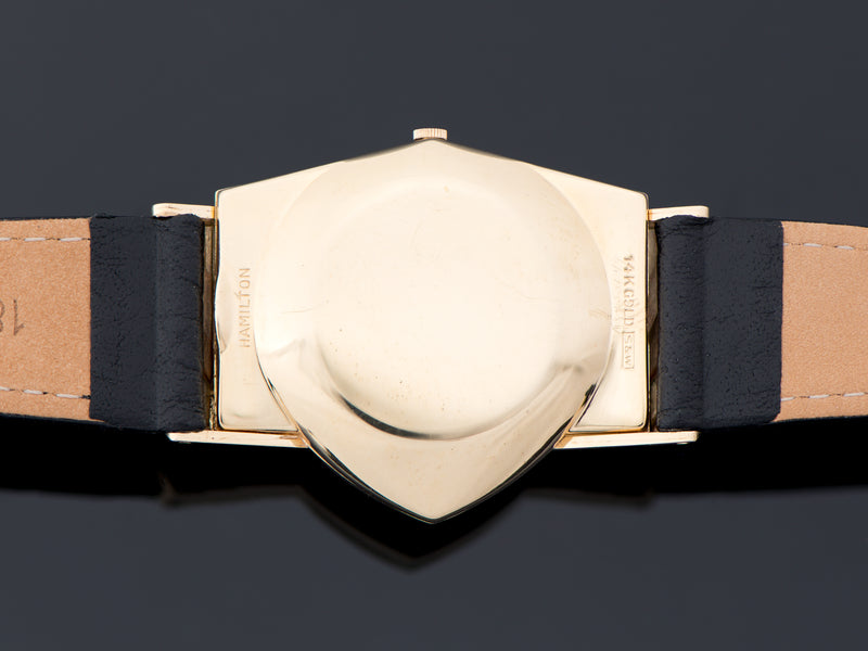 Hamilton Electric Ventura 14K Gold Watch Case Back