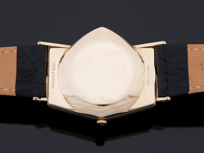 Hamilton Electric Ventura 14K Gold Watch Case Back