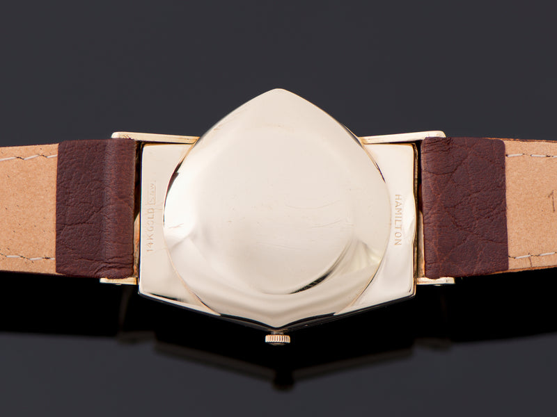 Hamilton Electric Ventura 14K Gold Watch Case Back