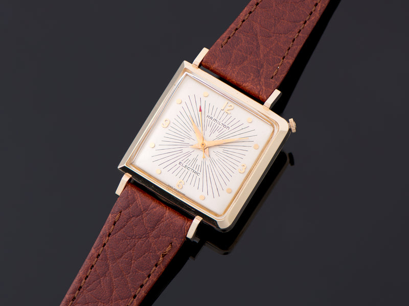 Hamilton Electric Victor Original Silver Sunburst Dial Watch