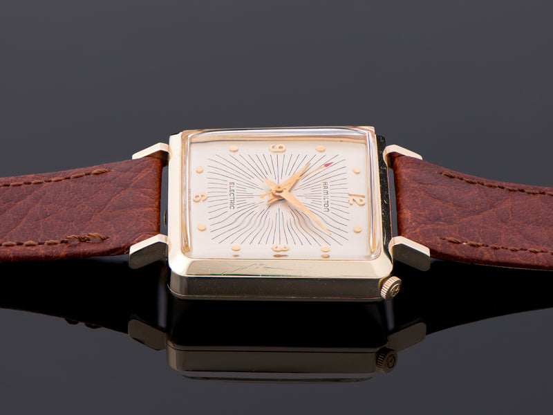 Hamilton Electric Victor Original Silver Sunburst Dial Watch