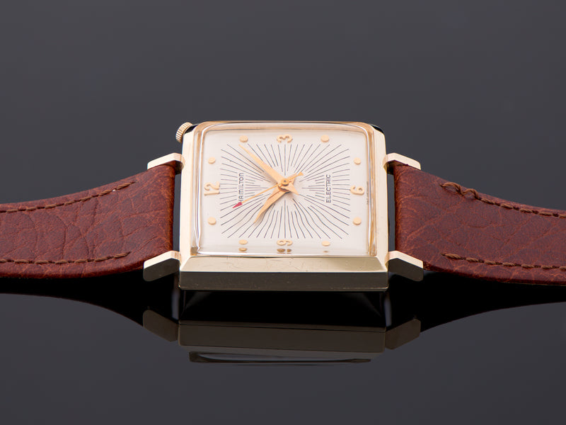 Hamilton Electric Victor Original Silver Sunburst Dial Watch