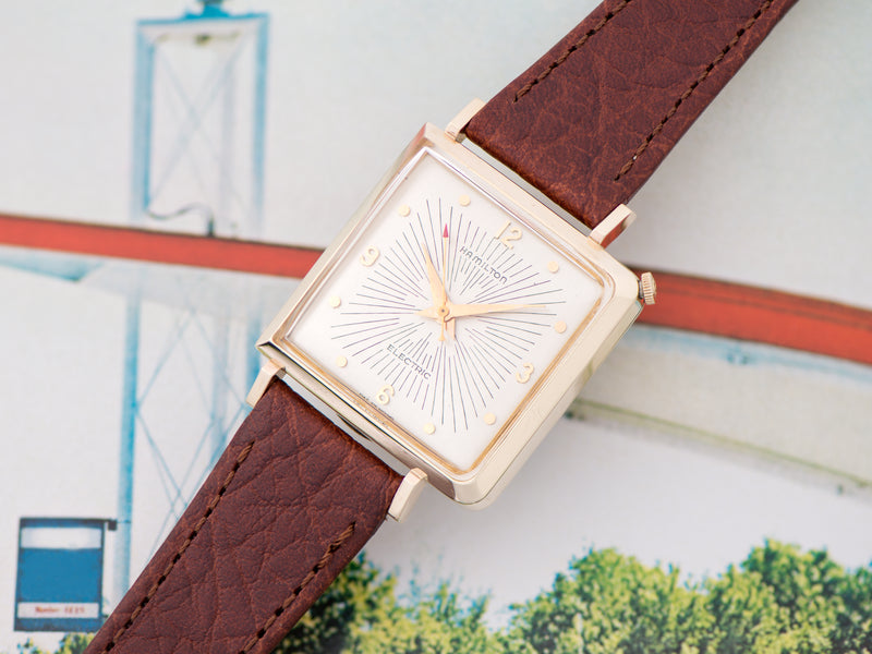 Hamilton Electric Victor Original Silver Sunburst Dial Watch