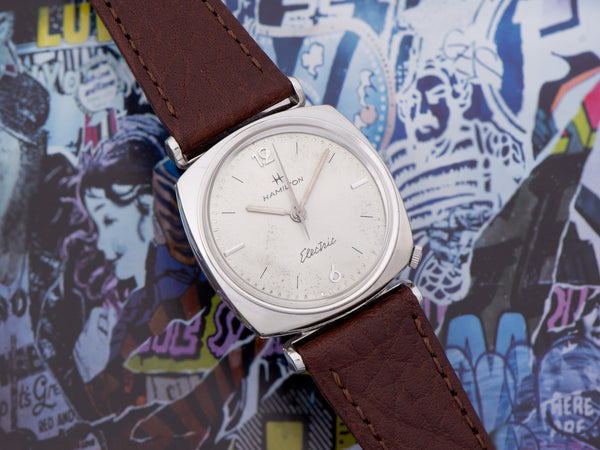 Hamilton Electric White Gold Filled Gemini Watch