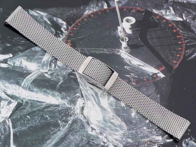 EwatchAccessories 12mm Mesh Bracelet Stainless Steel Black Resin Watch Band  Interchangeble Adjustable Metal Strap : Amazon.in: Watches