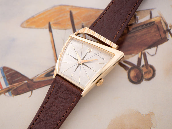Hamilton Flight I 14K Solid Gold Watch