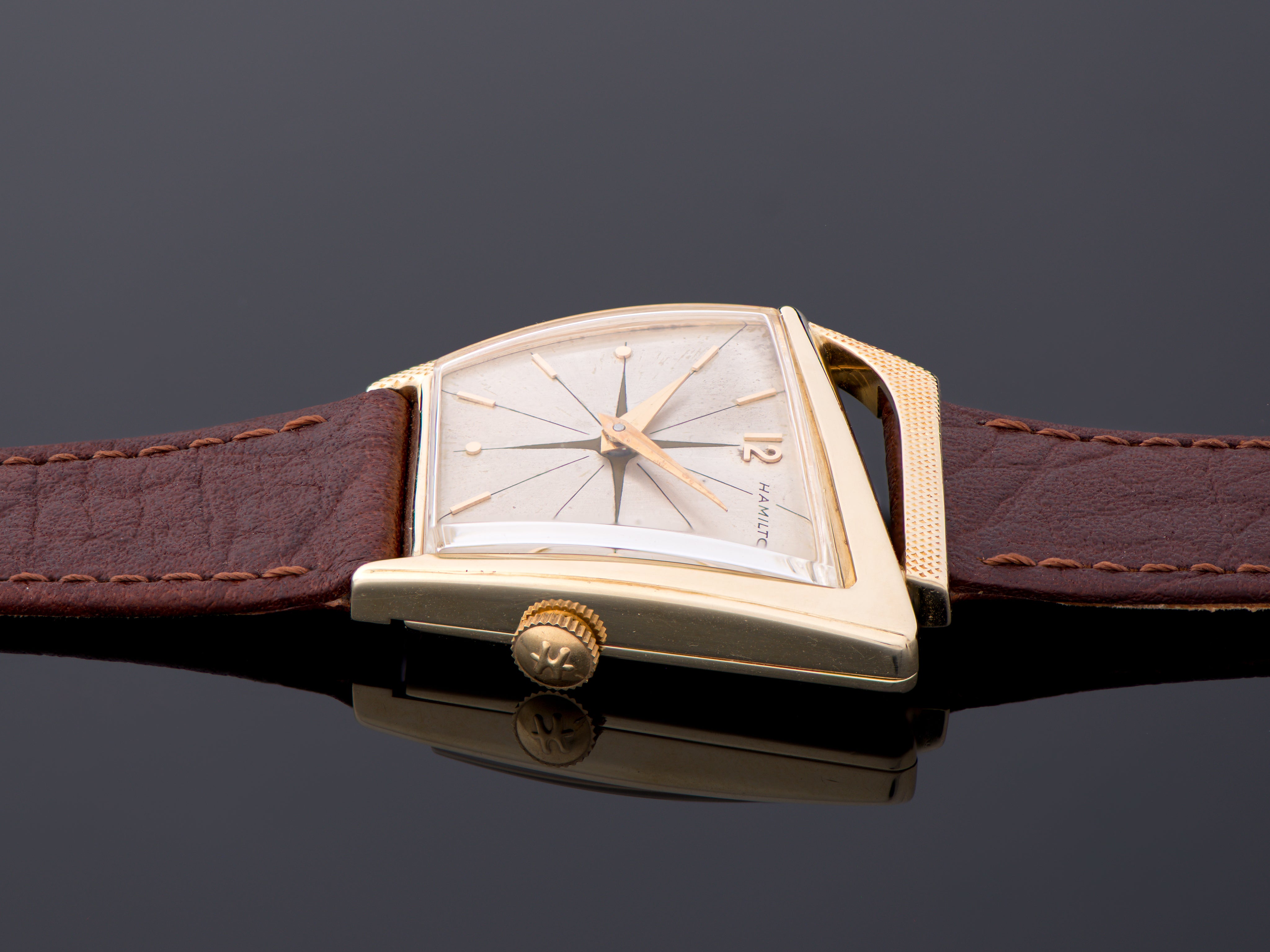 Hamilton Flight I 14K Solid Gold Watch