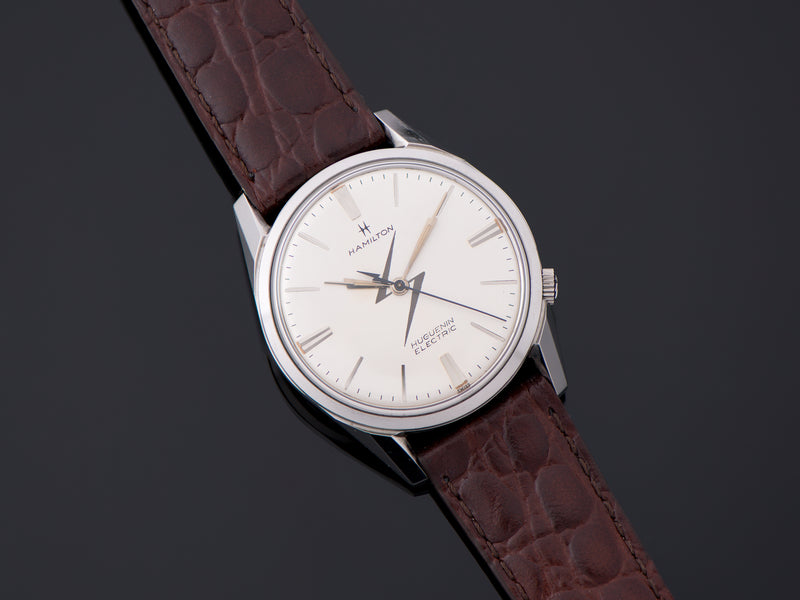 Hamilton Huguenin Electric Landeron 4750 Watch Stainless Steel