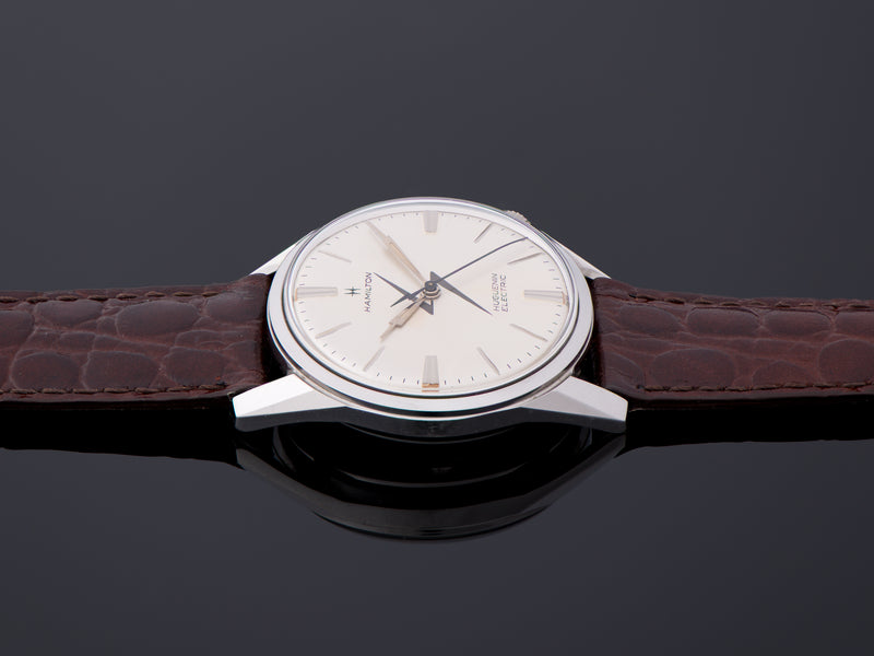 Hamilton Huguenin Electric Landeron 4750 Watch Stainless Steel
