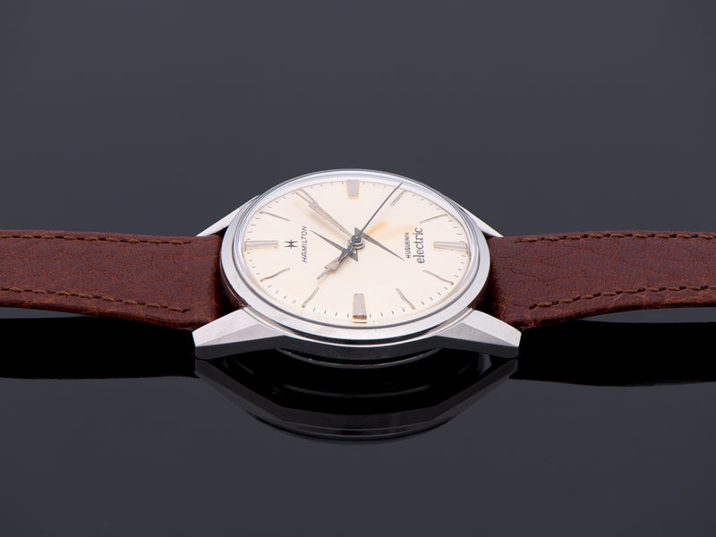 Hamilton Huguenin Electric Landeron 4750 Watch Stainless Steel