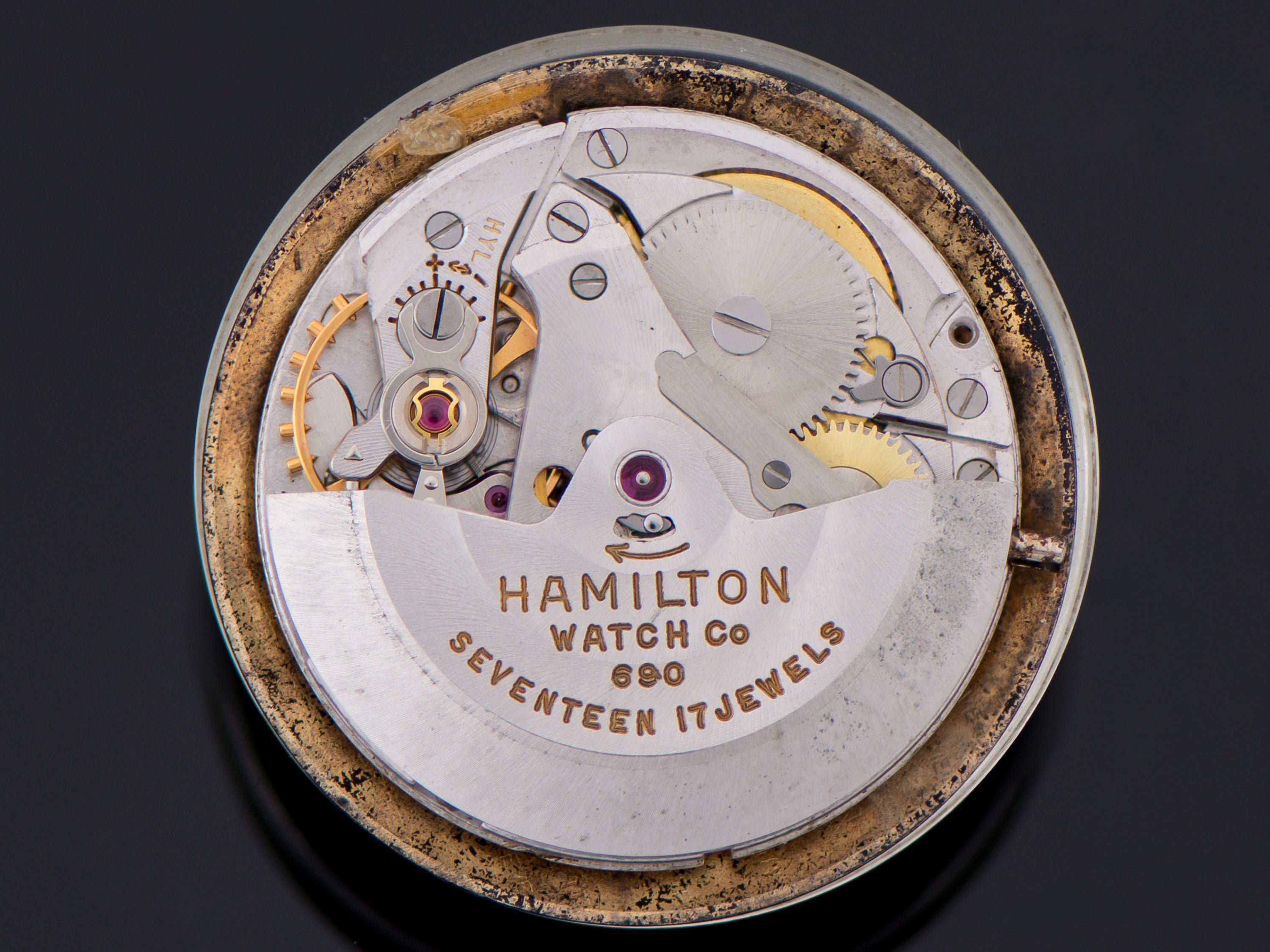 Hamilton K-475 Asymmetric Automatic Watch With Bracelet & Boxes