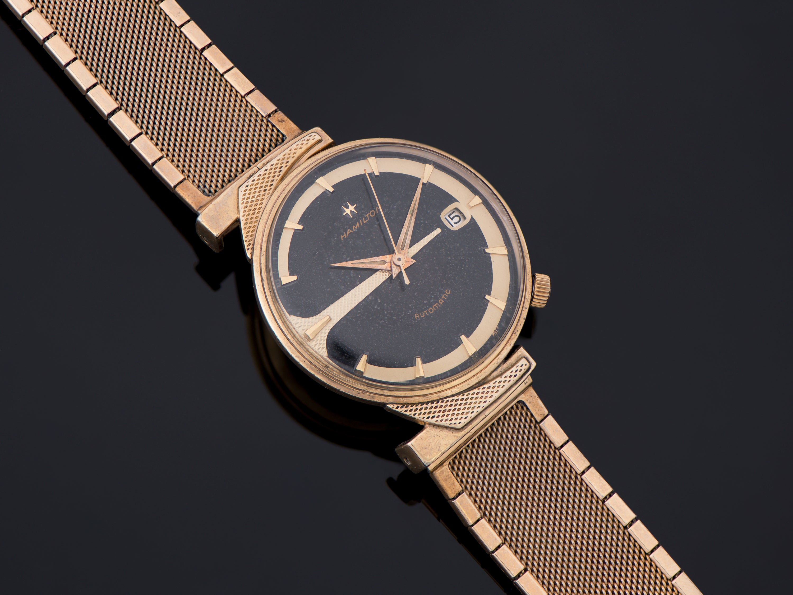 k*4様 腕時計 Hamilton K-475 Asymmetric Automatic Watch With Bracelet & Boxes