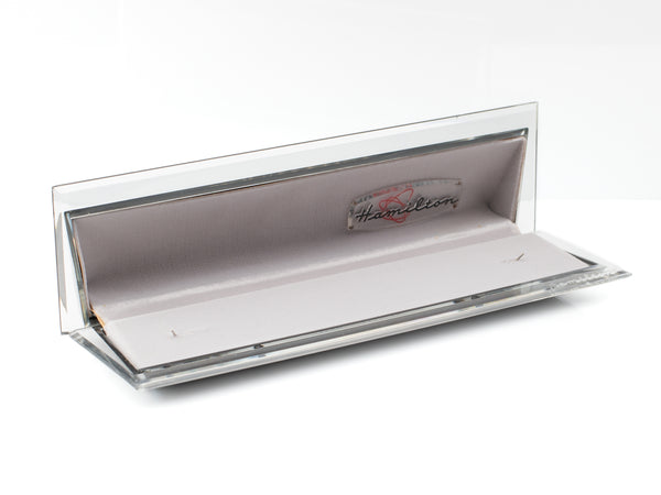 Hamilton Ladies Long Flat Clamshell Inner Watch Box Atomic Logo