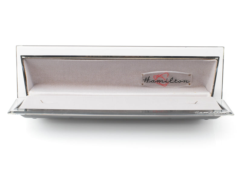 Hamilton Ladies Long Flat Clamshell Inner Watch Box Atomic Logo