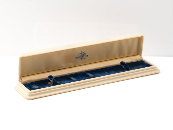 Hamilton Long Flat Celluloid Box Circa 1930s to 40s