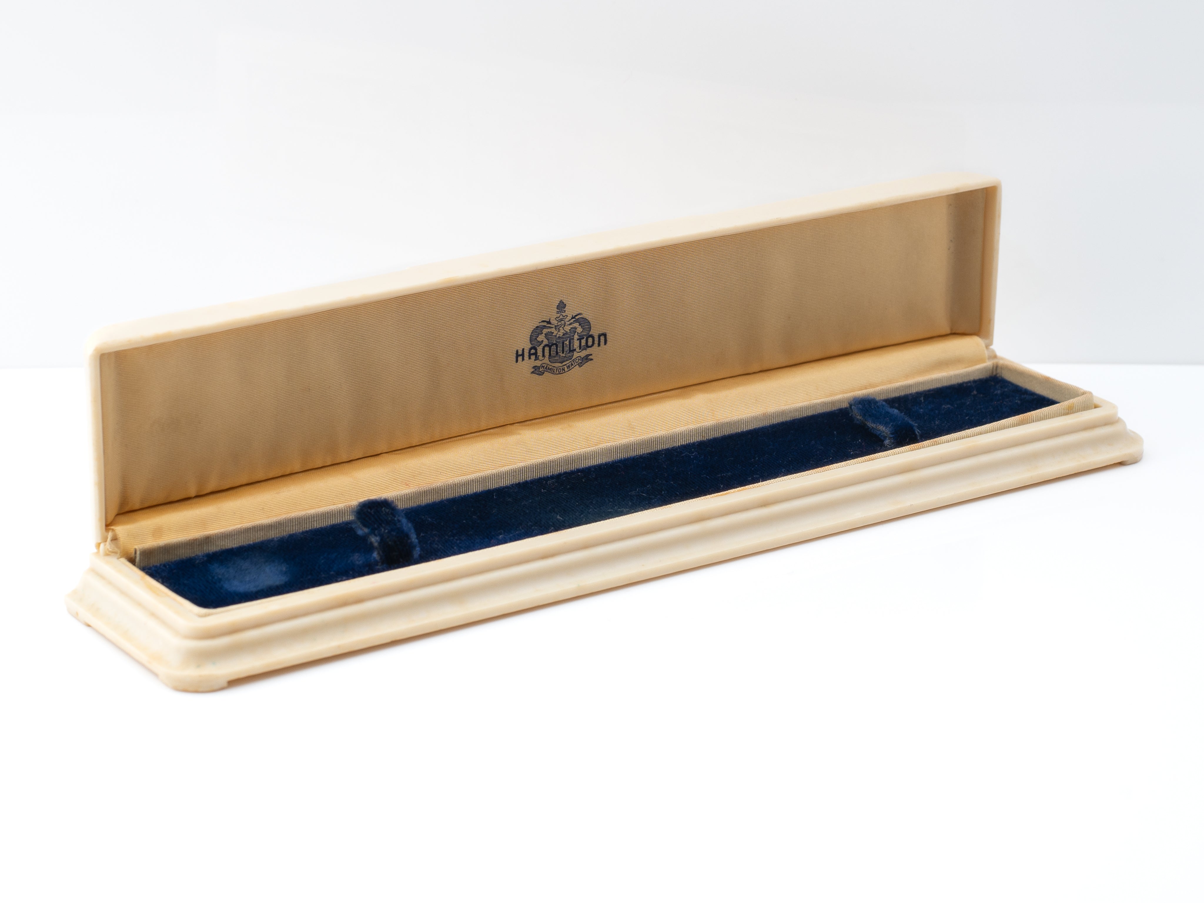 Hamilton Long Flat Celluloid Box Circa 1930s to 40s