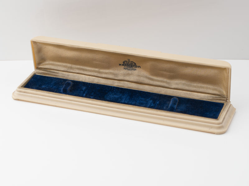 Hamilton Long Flat Celluloid Box Circa 1930s to 40s