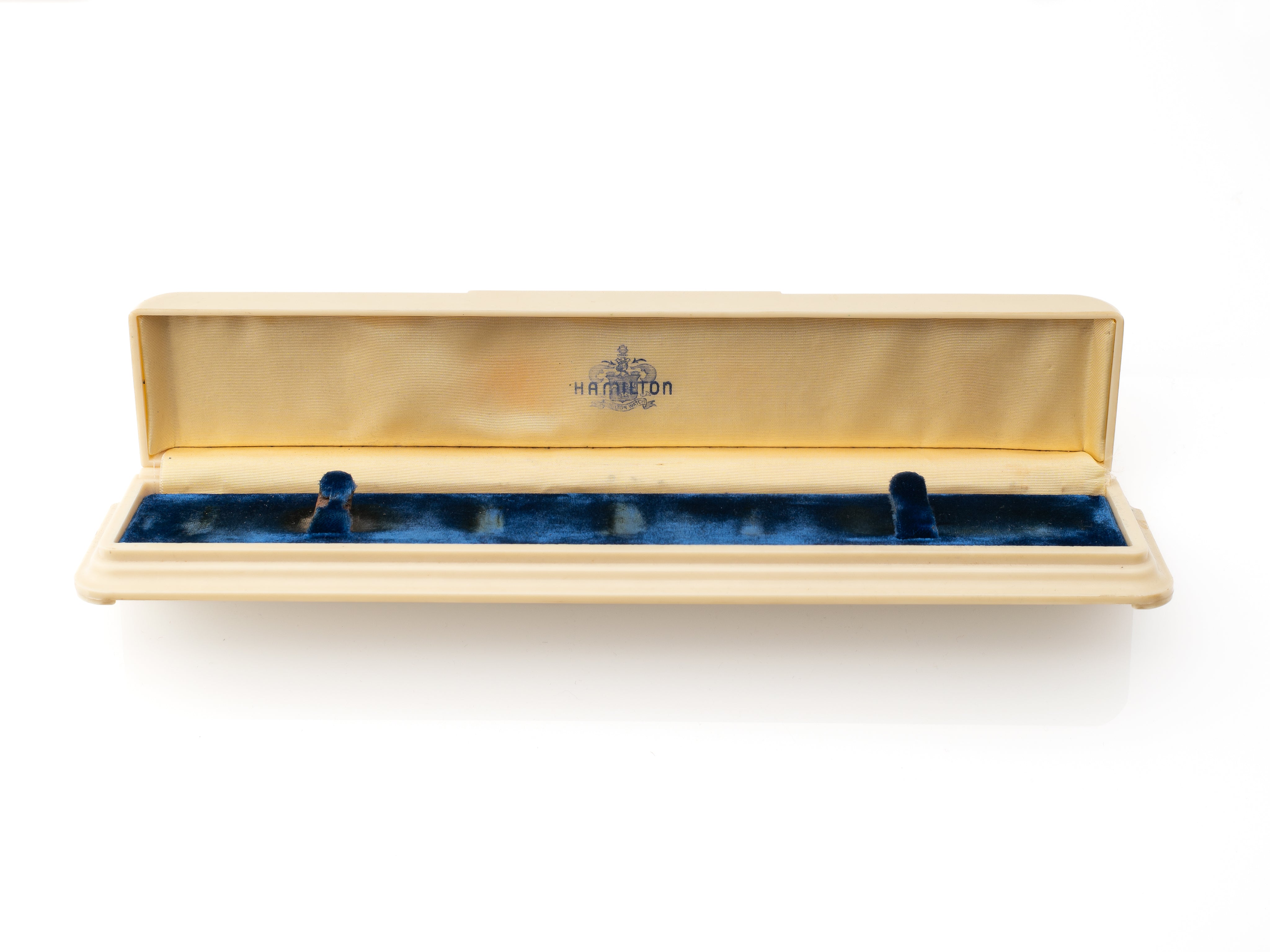 Hamilton Long Flat Celluloid Box Circa 1930s to 40s