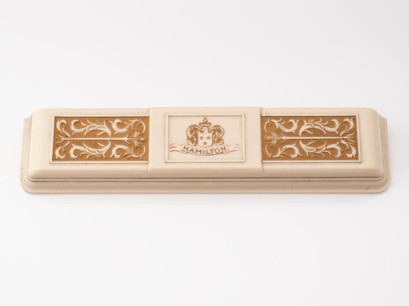 Hamilton Long Flat Celluloid Box Circa 1930s to 40s