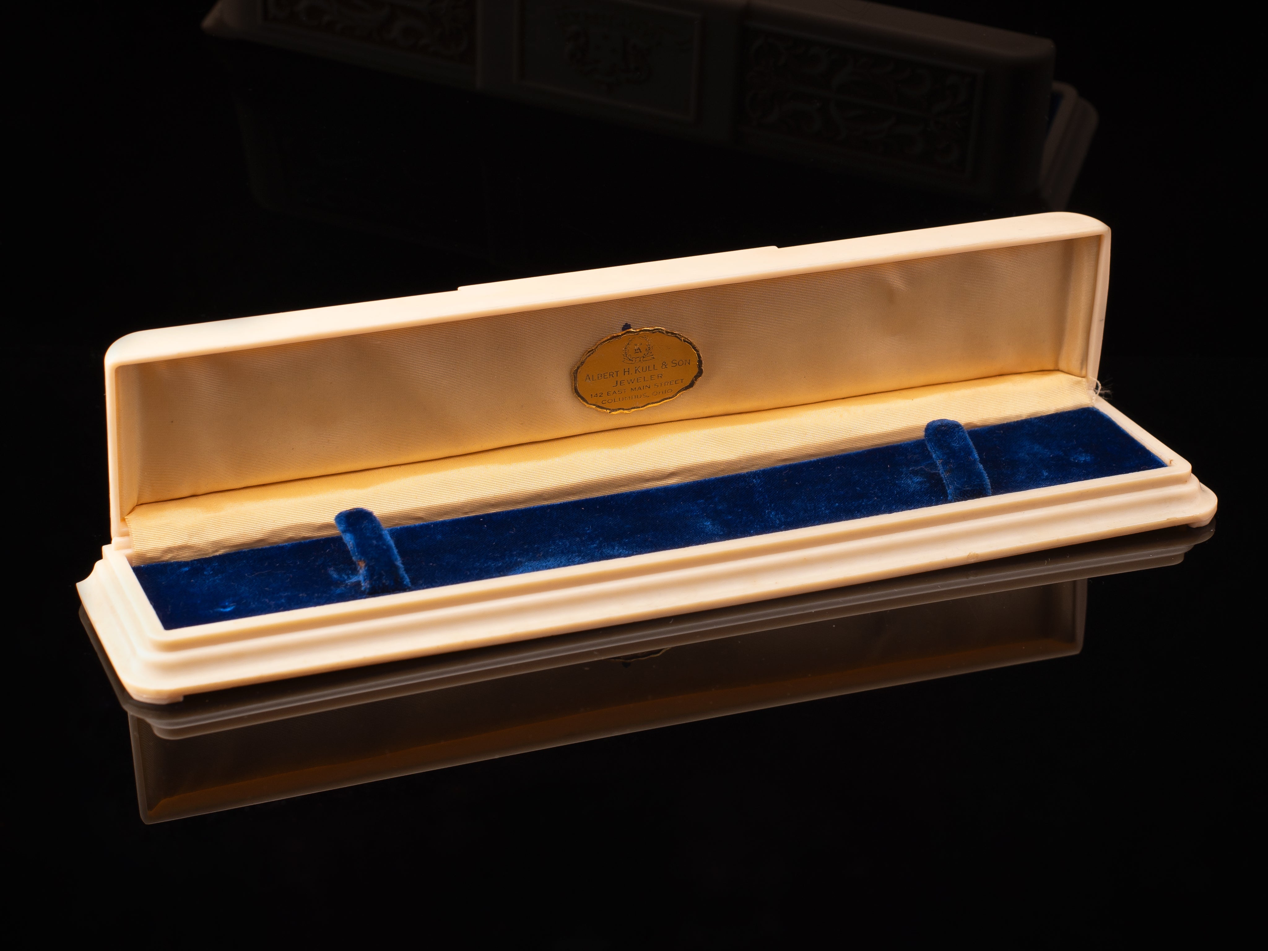 Hamilton Long Flat Celluloid Box Circa 1930s to 40s