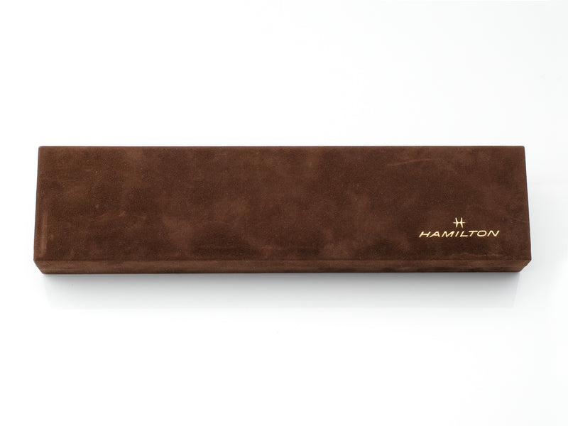 Hamilton Long Flat Velvet Masterpiece Box Circa 1970s