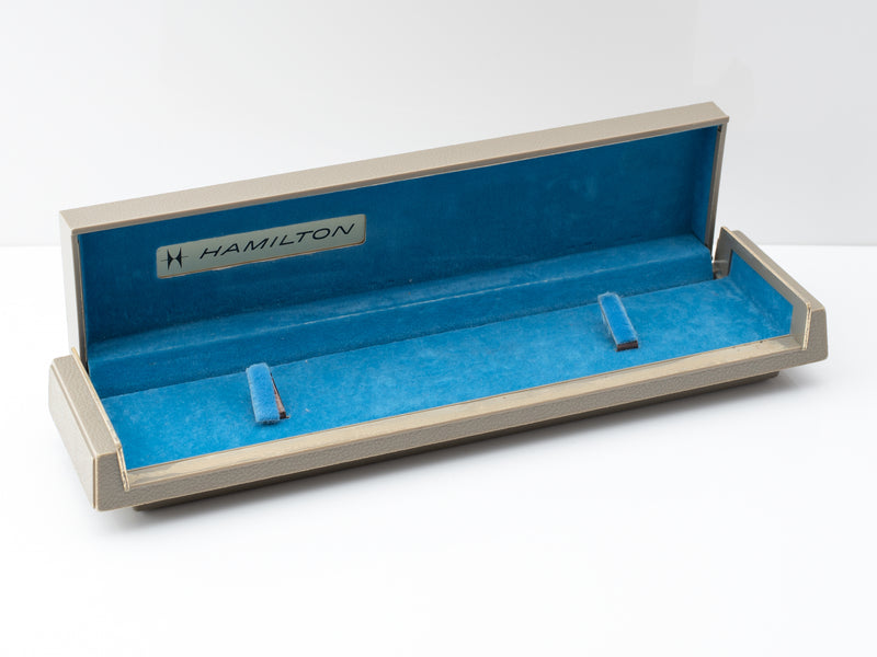 Hamilton Long Flat Watch Box Circa 1970s
