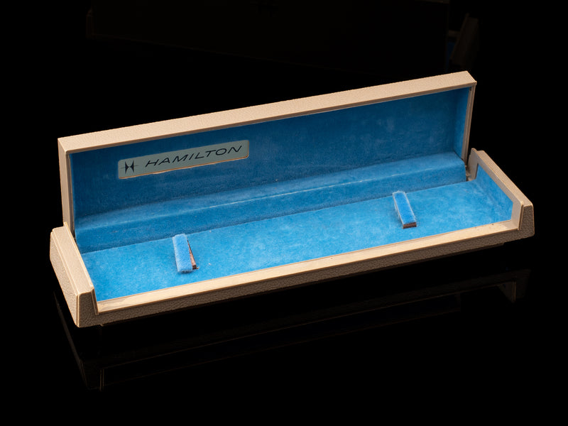 Hamilton Long Flat Watch Box Circa 1970s