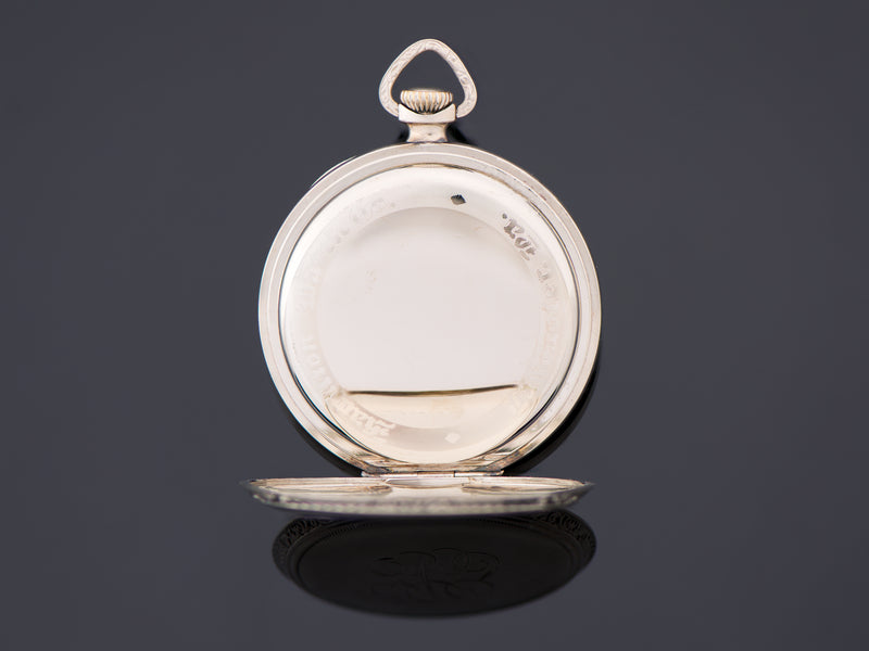 Hamilton Model 900 White Gold Filled Pocket Watch Dust Cover
