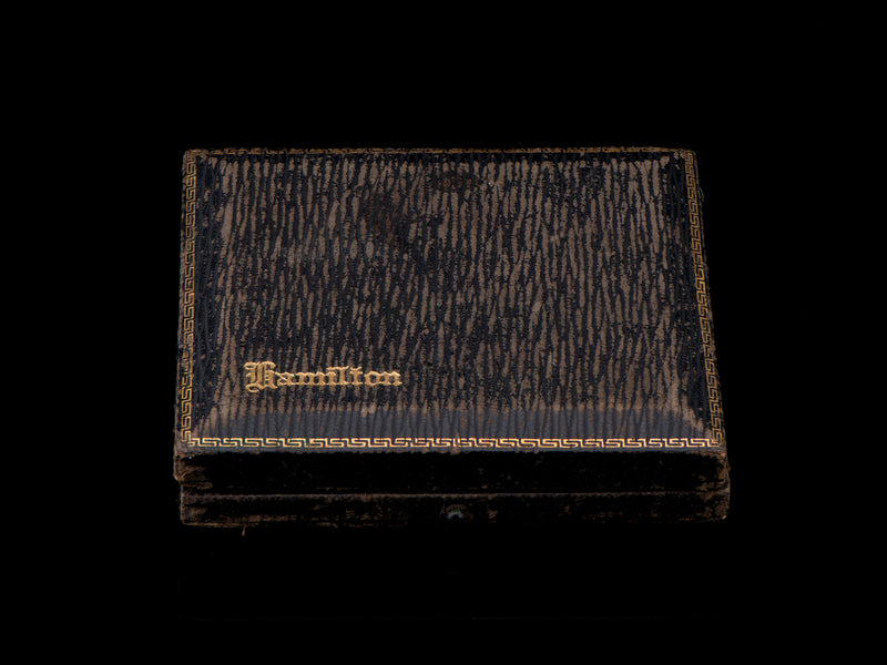 Hamilton Model 900 White Gold Filled Pocket Watch With Original Box