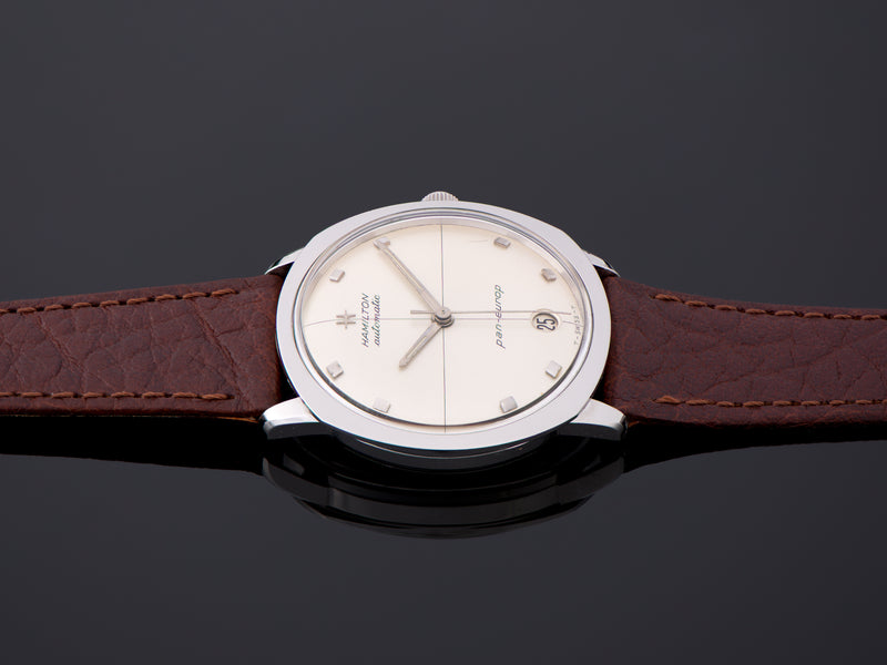 Hamilton Pan Europ Dateline A-579 Automatic Watch Circa 1964