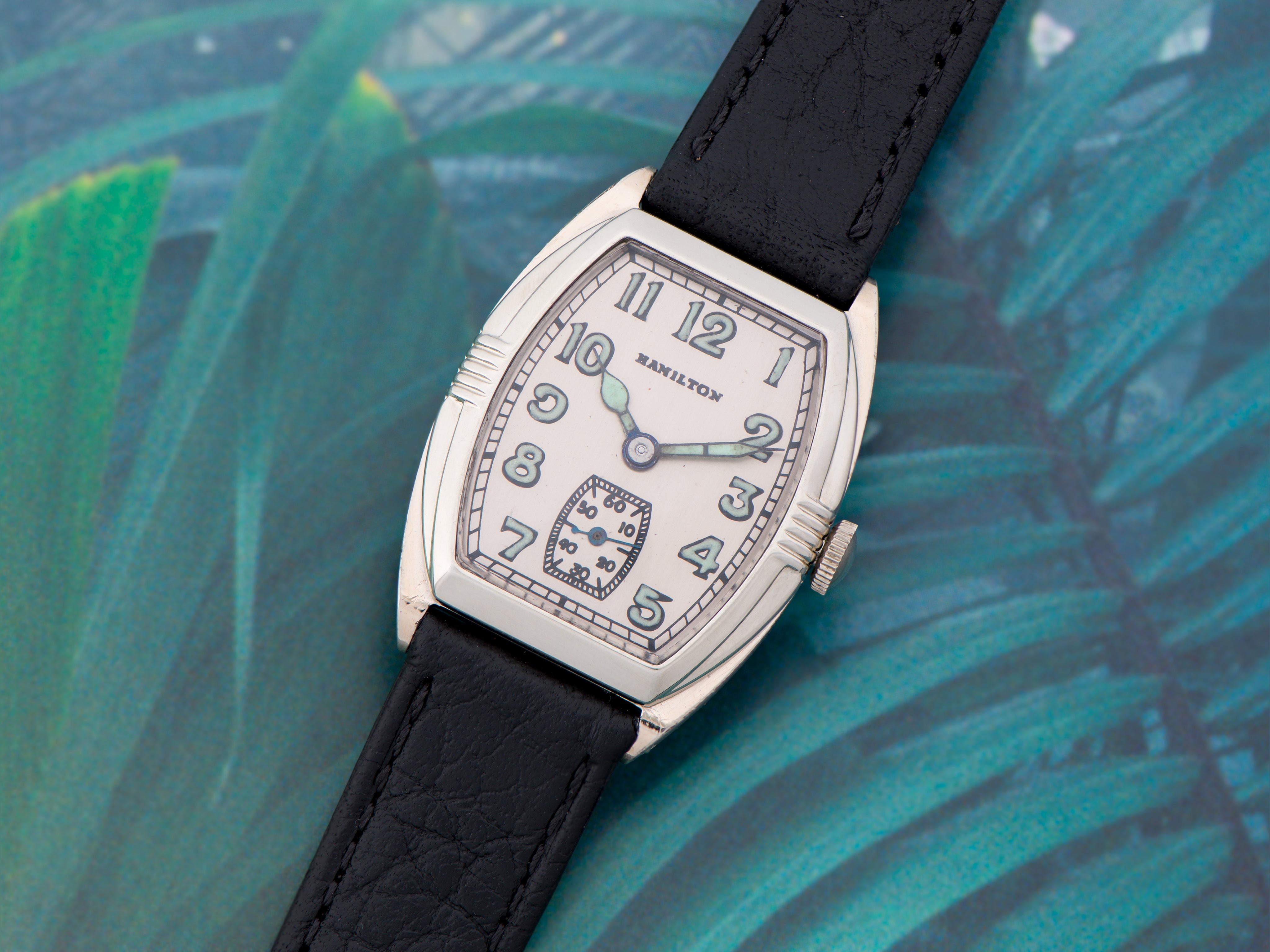 Hamilton Perry White Gold Filled Watch