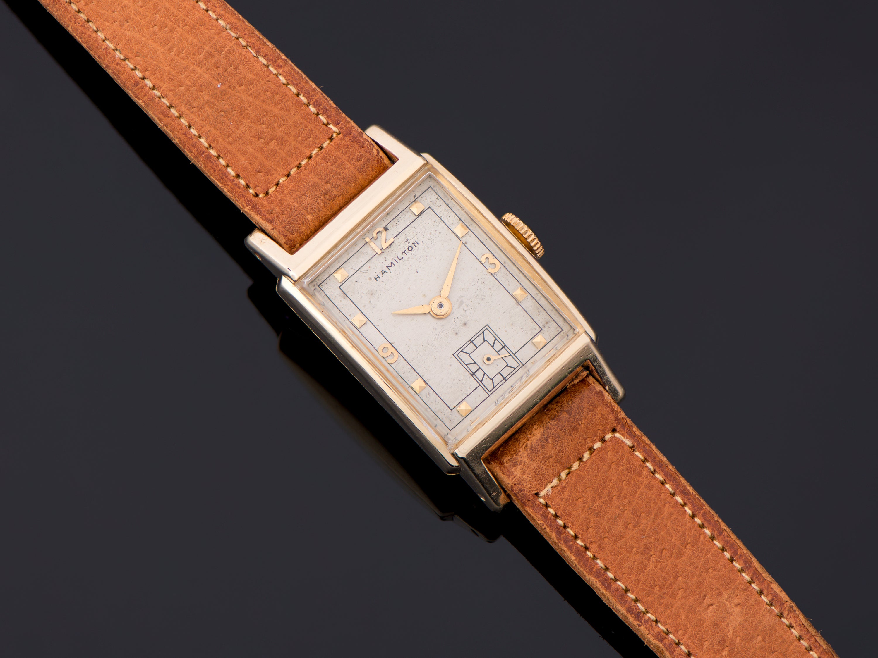 Hamilton 14k Gold Filled Watch Hamilton Tank Watch Hamilton 14k Gold Filled Collectible  main image 3