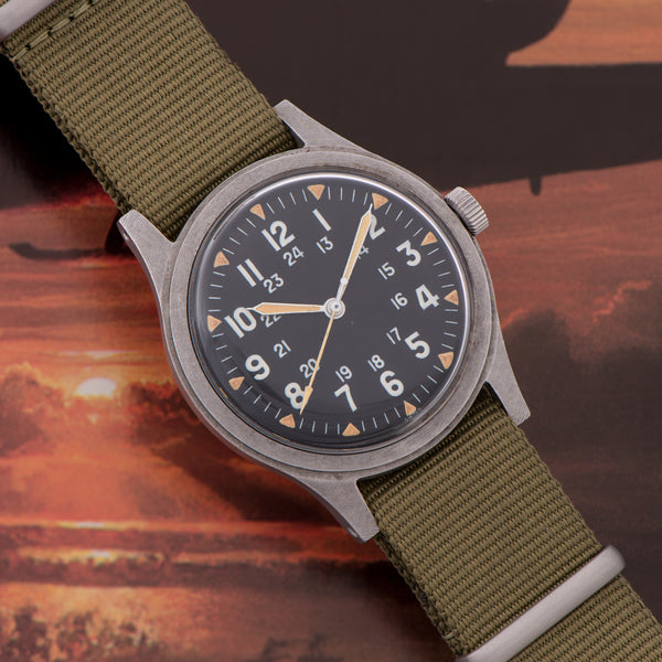 Hamilton Vietnam Era Military Hacking GG-W-113 Watch