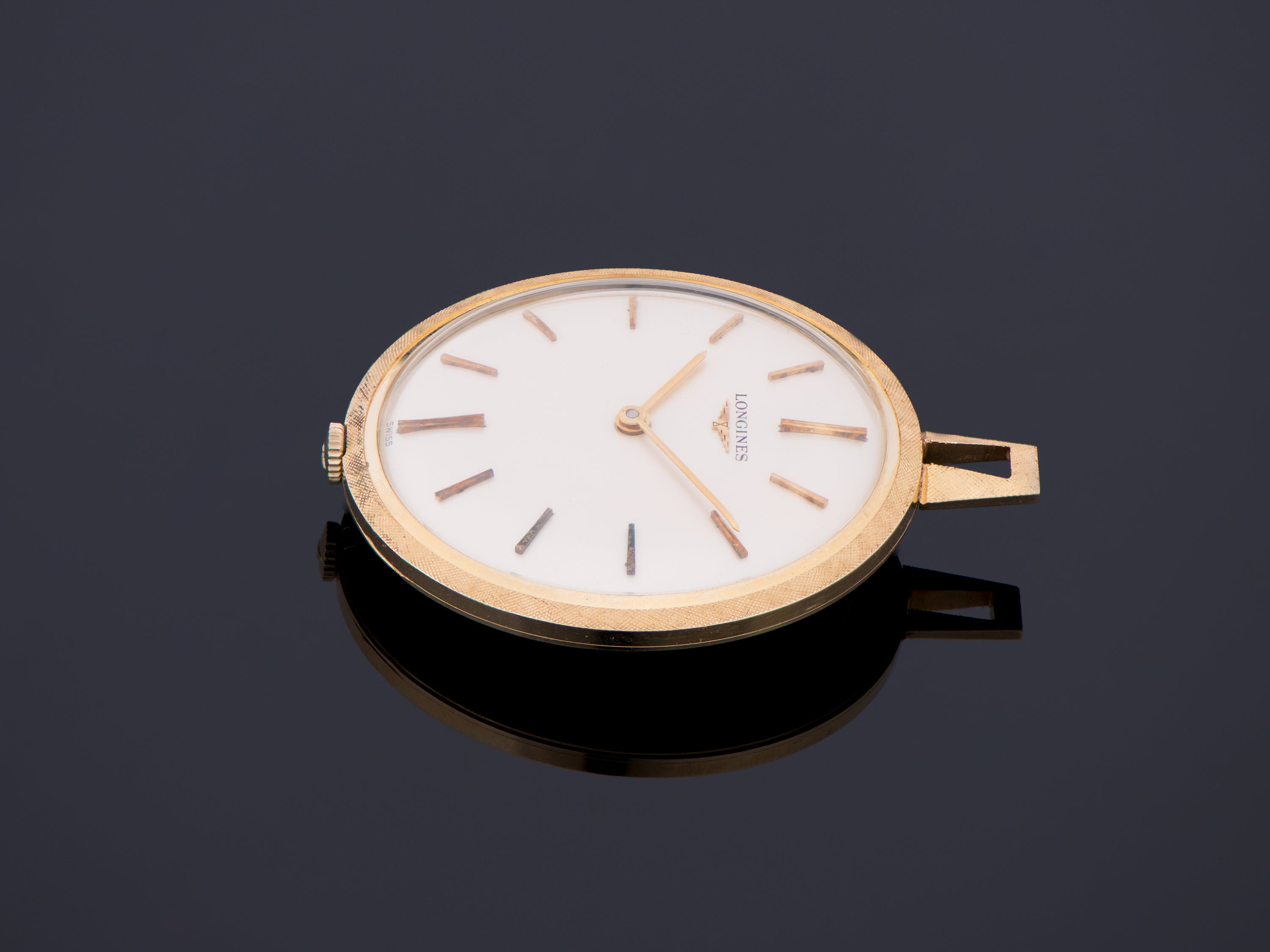 Longines 14K Gold Pocket Watch / Pendant Watch & Box NOS