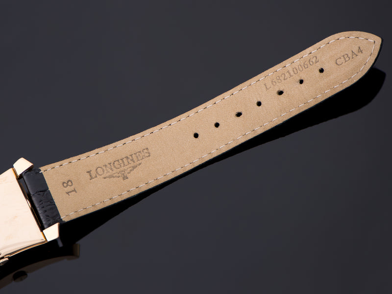 Longines 14K Yellow Gold Hourglass Watch Strap Signed Strap