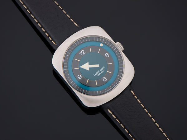 Longines Comet "Mystery Dial" Watch Blue Dial