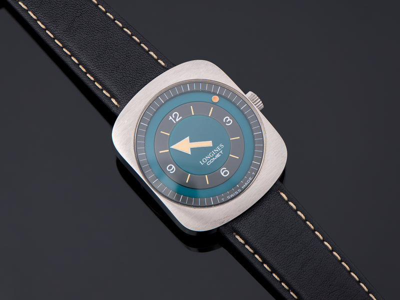 Longines Comet "Mystery Dial" Watch Blue Dial