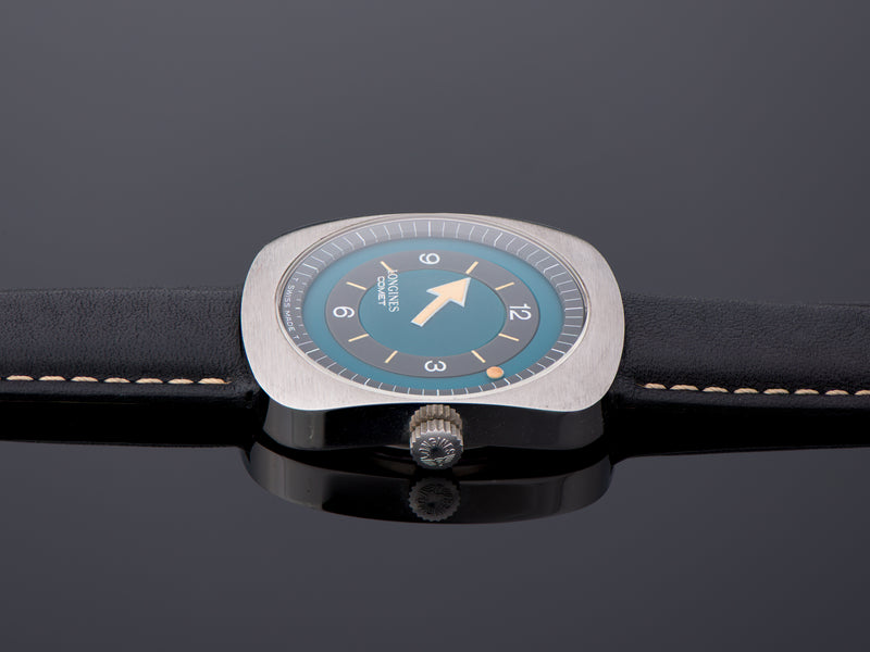 Longines Comet "Mystery Dial" Watch Blue Dial