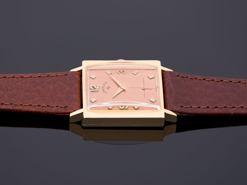 Lord Elgin 18K Yellow Gold Rectangular Watch