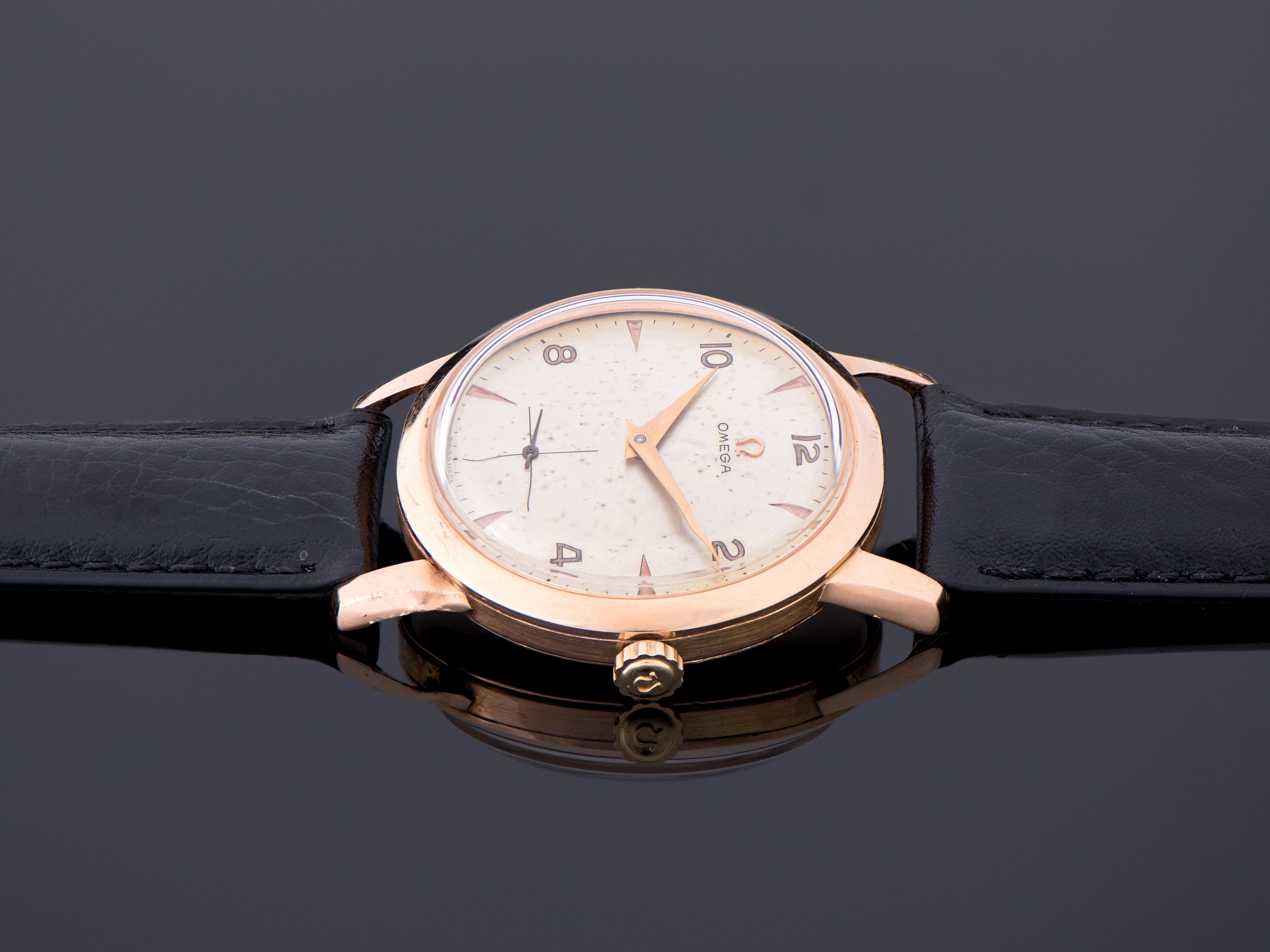 Omega Classic 18K Rose Gold Dress Watch