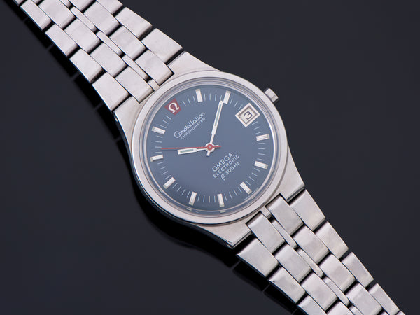 Omega Constellation Steel Chronometer f300 Tuning Fork Watch & Bracelet