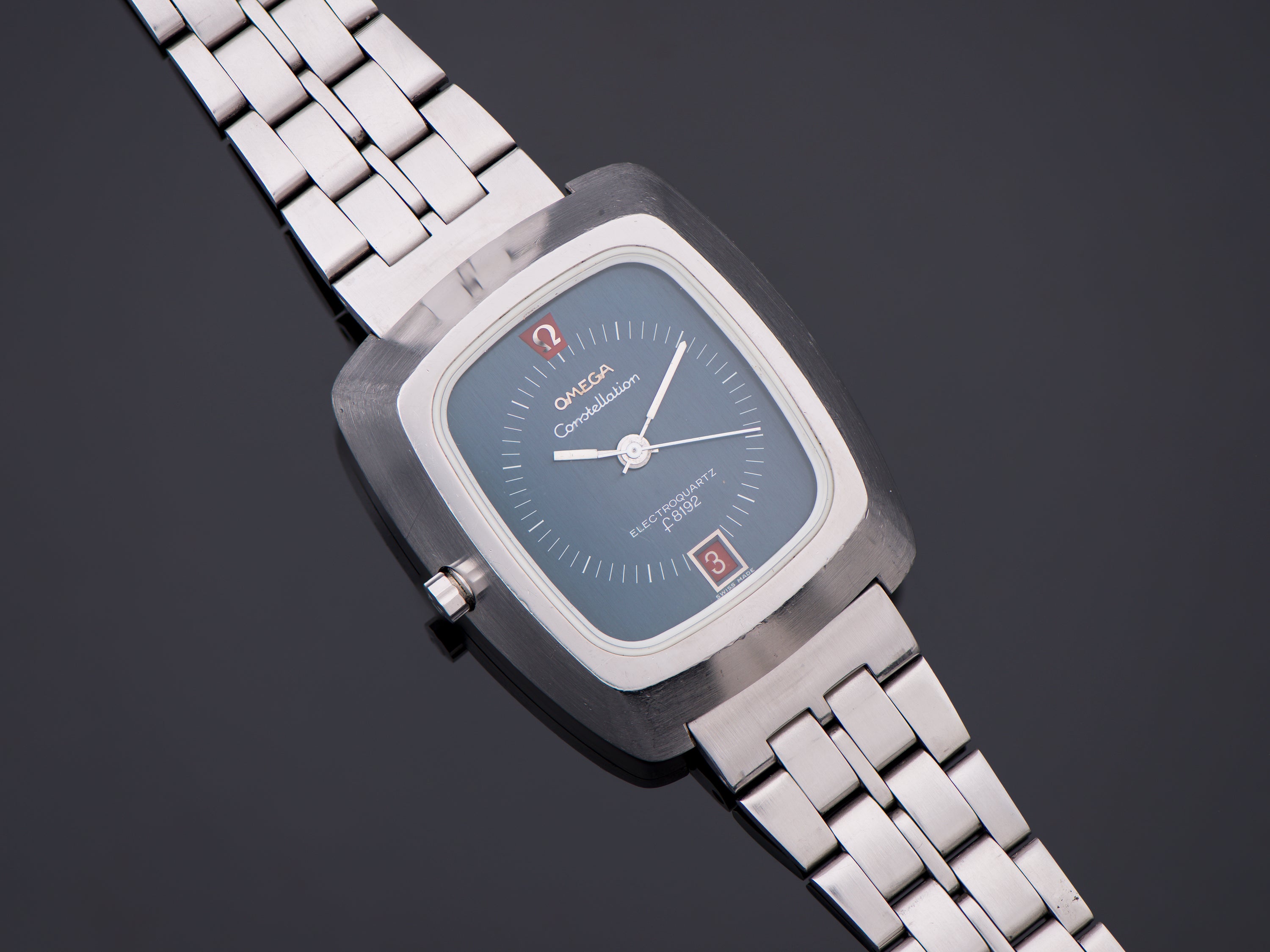 Omega Steel Constellation Chronometer f300 Tuning Fork Watch
